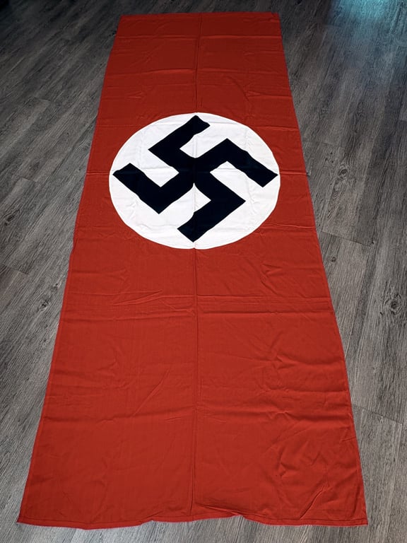GERMAN WWII LARGE THIRD REICH NSDAP NAZI DOUBLE SIDED DRAPE ADDITIONAL PHOTOS