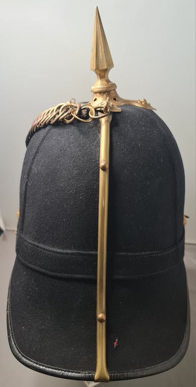 1903 “Sherwood Forester’s  Officers Blue Cloth Helmet.