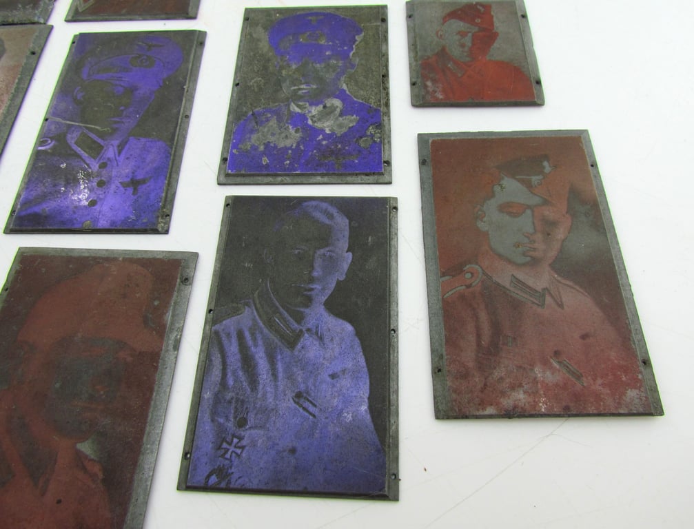 24x Original German Newspaper Photo “Druckplatte” (printing plate)
