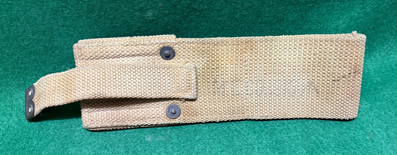 1908 Pattern Web Equipment Second Issue Bayonet Frog  dated 1916