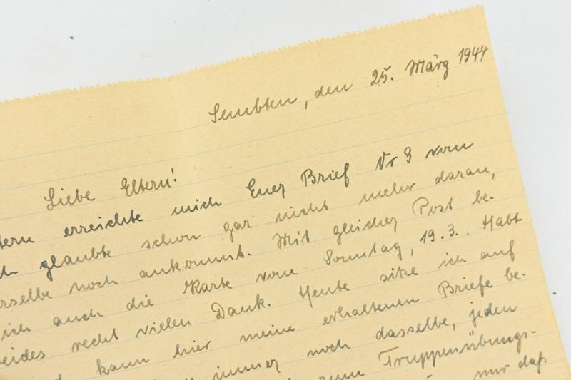 German Waffen-SS Feldpost Letter with Envelop