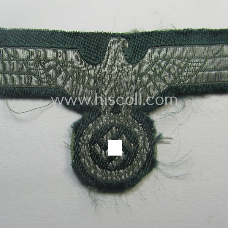Clearly used and/or tunic-removed, early- (ie. mid-) war-period WH (Heeres) officers'- (ie. eventually NCO-) pattern breasteagle