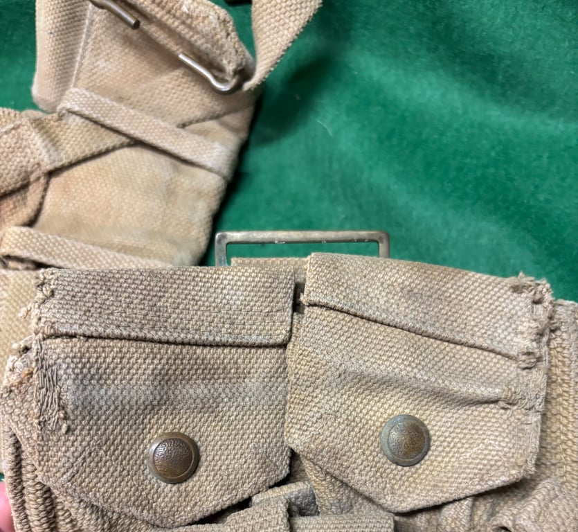 1908 Pattern Web Equipment  Cartridge Carriers Dated 1918