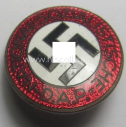 Austrian-produced 'N.S.D.A.P. - Parteiabzeichen' showing the makers'-designation: 'RzM'...