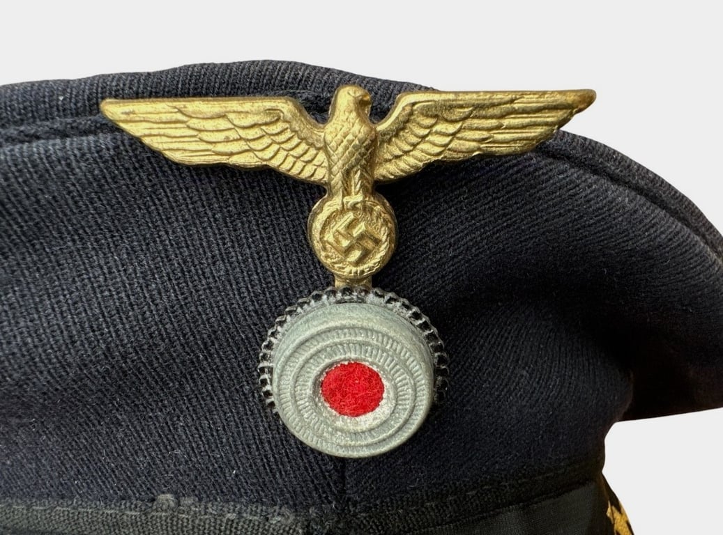 Kriegsmarine Tellermütze (Donald Duck Cap) RB Numbered and dated 1943