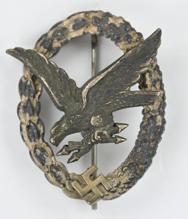 German LW Airgunner Badge with Lightning 'B&NL'