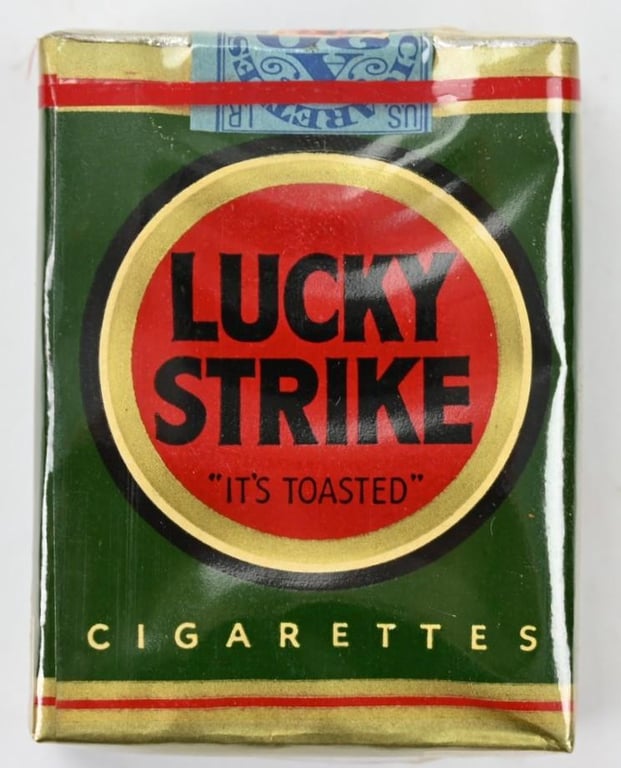 US WW2 Package of Lucky Strike Cigarets