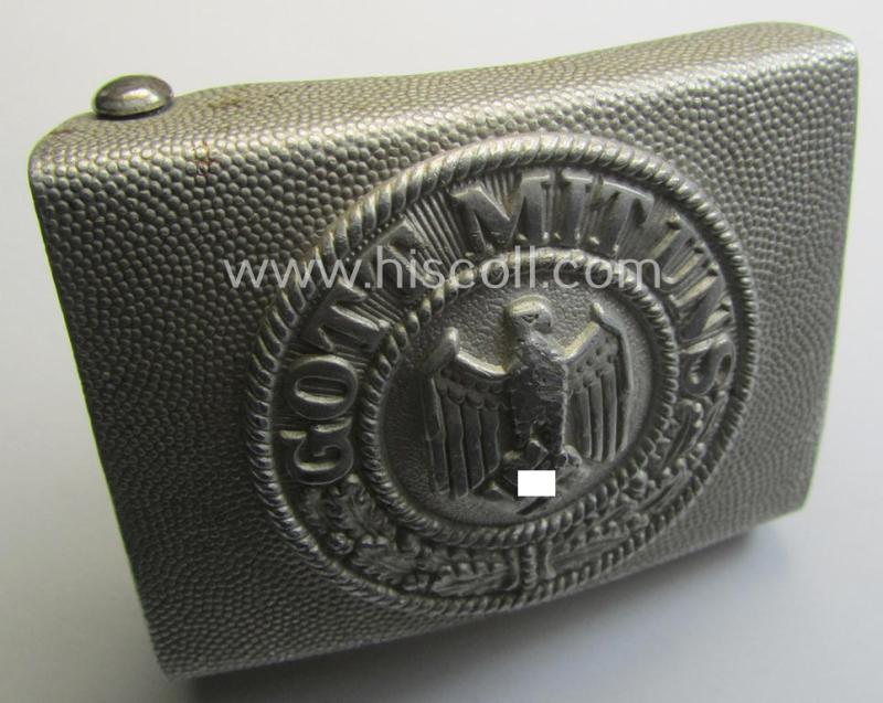 WH (Heeres) 'standard'-pattern, aluminium-based (dress- ie. 'Ausgeh'-pattern) belt-buckle