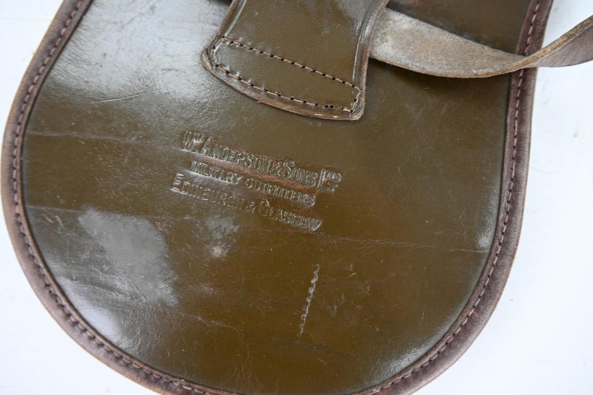 British WW2 Officer's Leather Sporran Black Watch