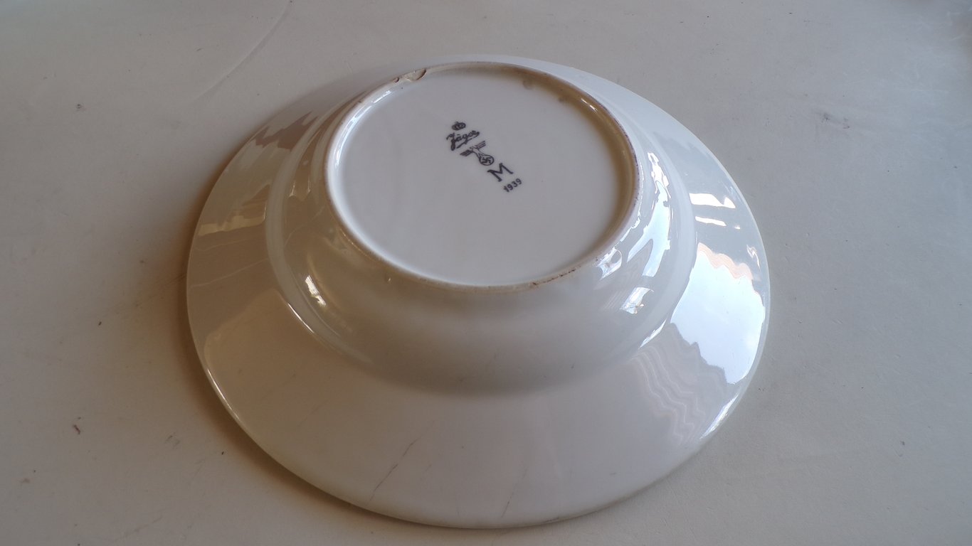 Kriegsmarine Porcelain Soup Plate - Jäger 1939