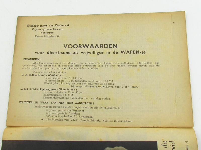 “Vlamingen op!” Waffen-SS Recruitment Brochure – Flanders, ca. 1941–1942