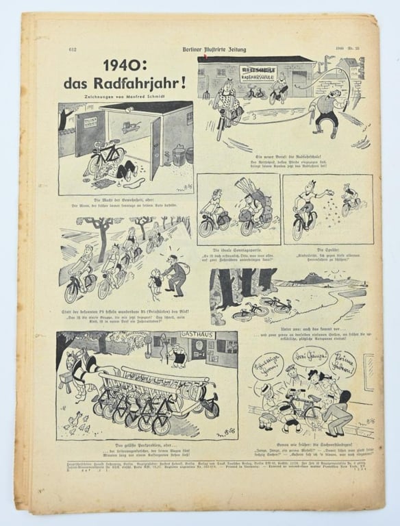 German Berliner Illustrierte Zeitung Newspaper 1940