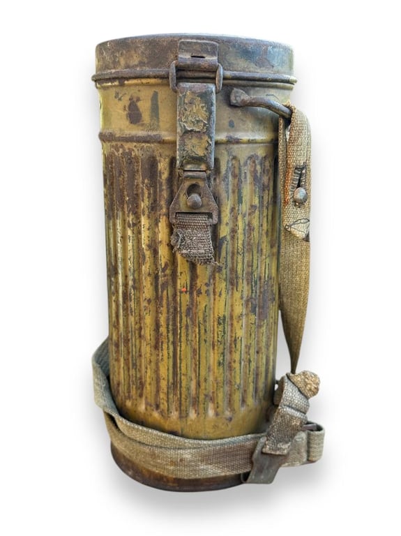 Olive Tropical Tan Gasmask Canister -named-