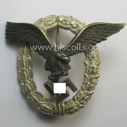 Superb, WH (Luftwaffe) 'Flugzeugführer-Abzeichen' (or: pilots'-badge) being a...