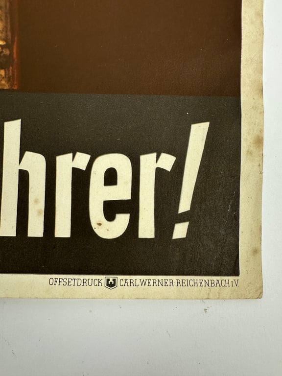WW2 German "Ein Volk, ein Reich, ein Führer!" Propaganda Poster