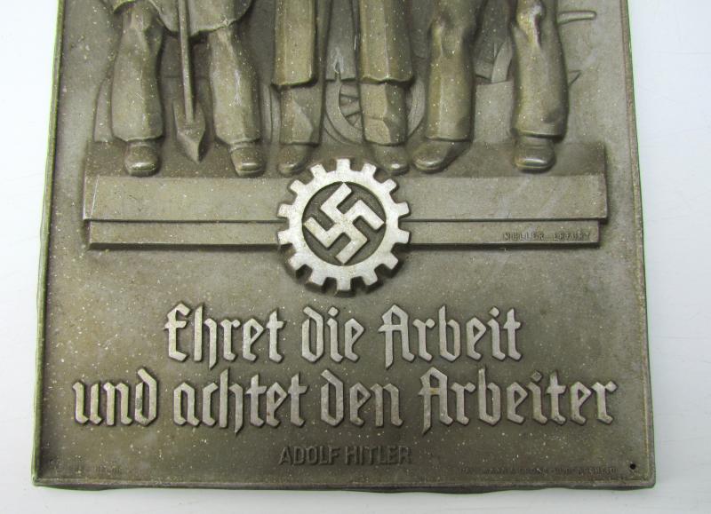 DAF ( "Deutsche Arbeitsfront" ) Honor Plaque