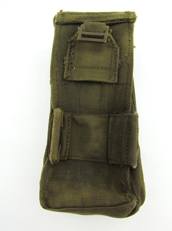 British WWII Basic Pouches ( Blancoed )