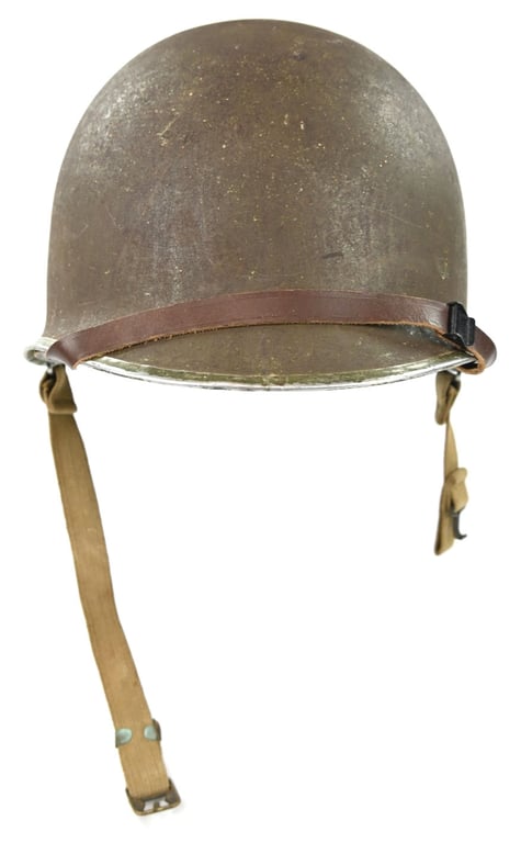 US WW2 M1 Fixed Bale Combat Helmet