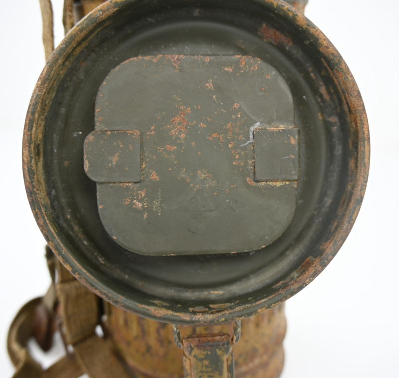 German WH M31 Tropical Camo Gasmask Set