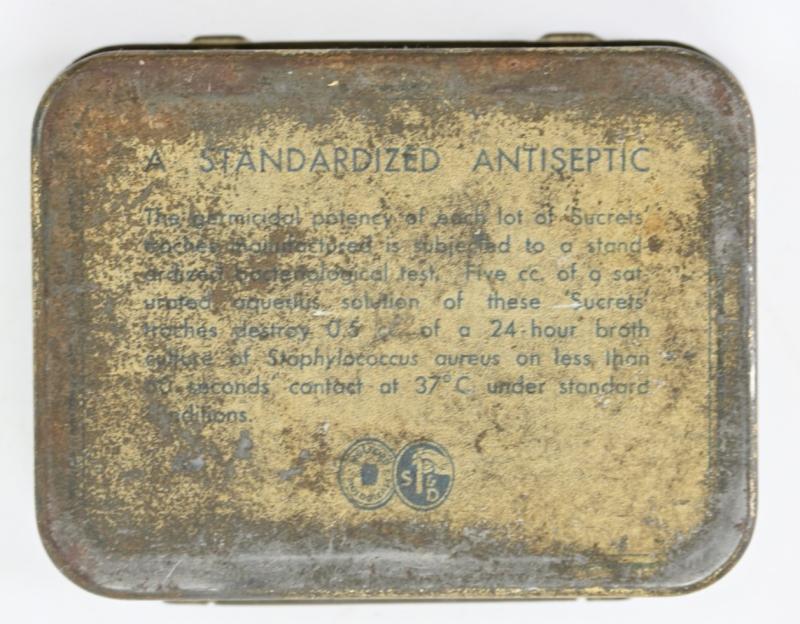 US WW2 Medical Tin Can 'Sucrets'