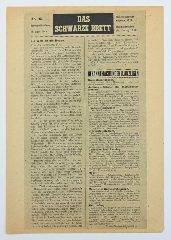 Allied WW2 Droppingsflyer 'Friede-Freiheit-Brot'