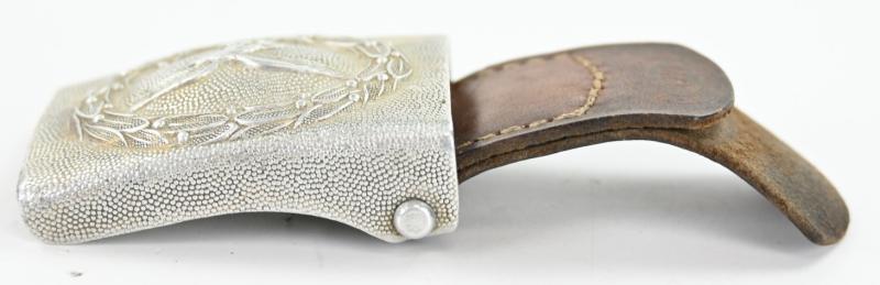 German LW Beltbuckle with Leather Tab 'GB' 1940
