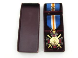 Cased NSB 'Oostlandkruis' ( Mussert Kruis )