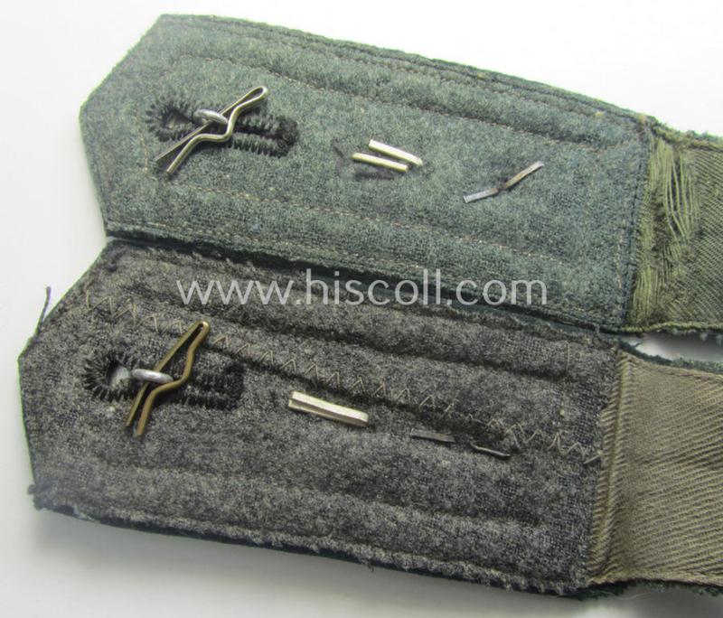 Pair of WH (Heeres), 'cyphered', so-called: 'M36'-pattern and/or pointed-styled (ie. generic-styled!) NCO-type shoulderstraps: 'Feldwebel des Panzerjäger-Abtlgs. 8'