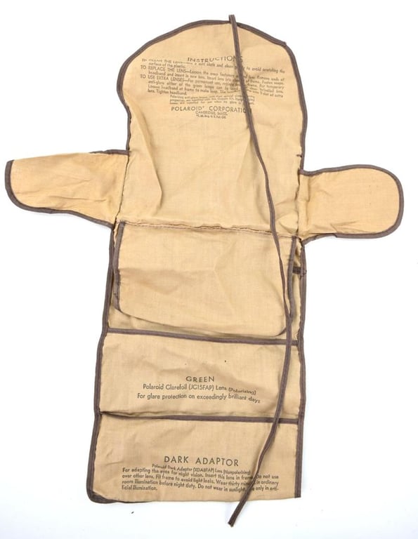 US WW2 Polaroid Goggle Folding package