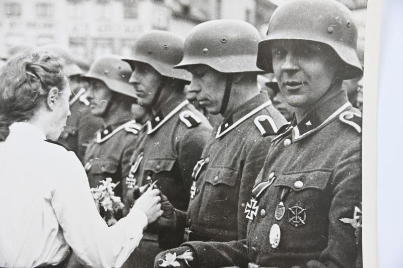 Flemish SS Press Photo 'Back from Eastern Front'