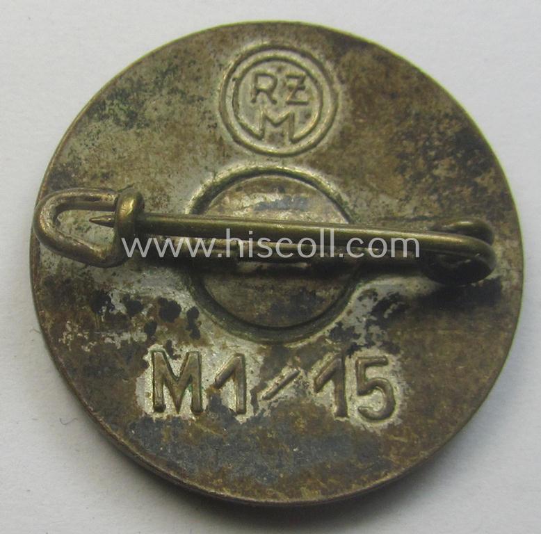 'N.S.D.A.P. - Parteiabzeichen' showing the makers'-designation: 'RzM' and/or: 'M1/15'