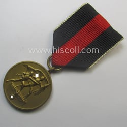 WH Czech-occupation- (ie. 'Anschluss'-) medal: '1. Oktober 1938'...