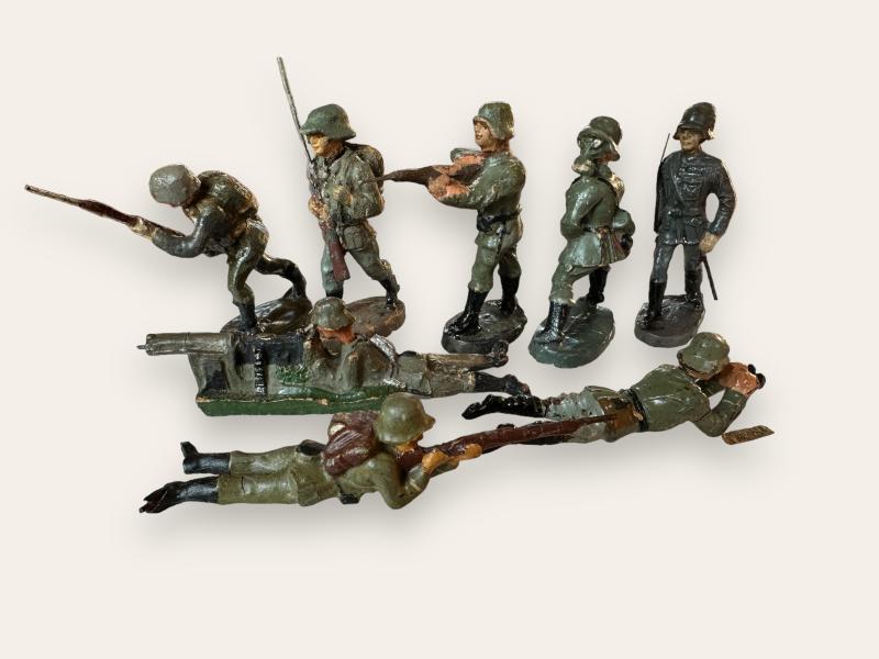 8x German WWII Toy Soldiers