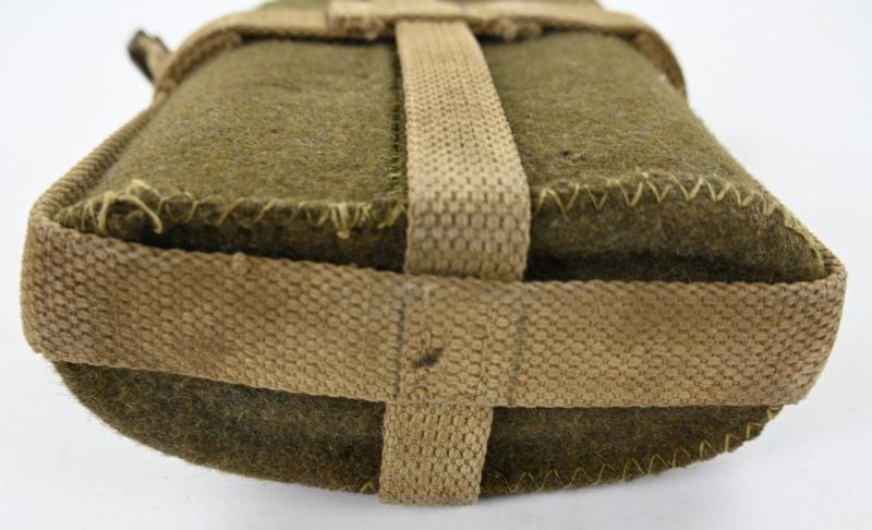 Canadian WW2 Canteen with 'Skeleton' Carrier