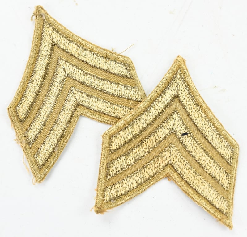 US WW2 Rank Chevron Set 'Sergeant'