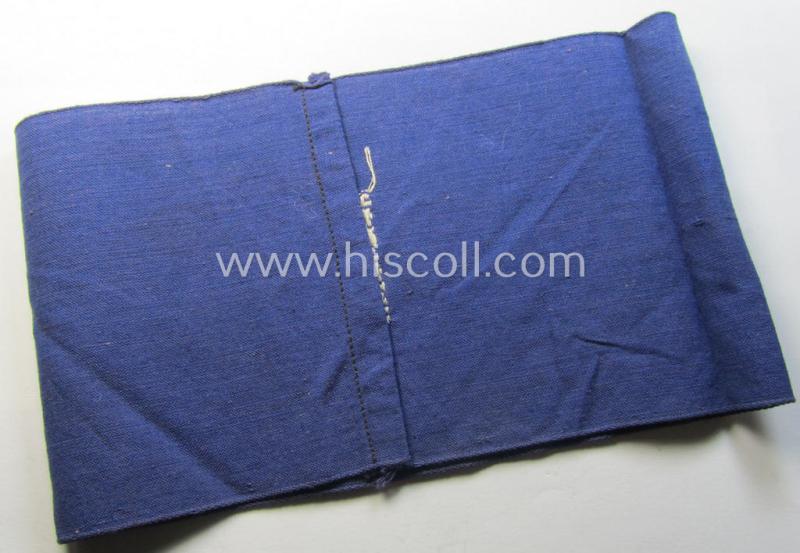 RLB (or: 'Reichsluftschutzbund') 'Amtsträger'-armband depicting the typical 'RLB'-logo (with lettering) and showing an interwoven 'Ges.Gesch.'-patent-pending-designation