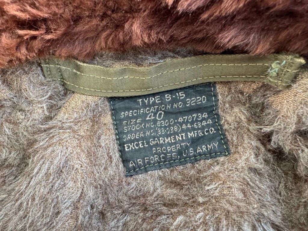 U.S. Air Force B-15 Flight Jacket – Postwar Production Size 40