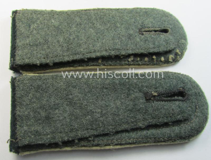 Neat - and fully matching! - pair of WH (Heeres), early-war-period- (ie. 'M36 o. M40'-pattern, 'rounded styled') 'cyphered' NCO-type shoulderstraps as was intended for - and worn by! - a: 'Feldwebel des Infanterie-Regiments 396'
