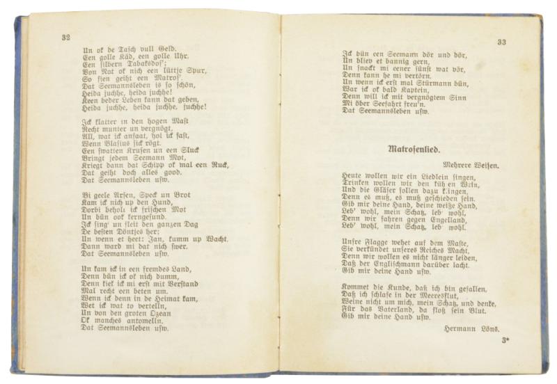 German Marine Song Book