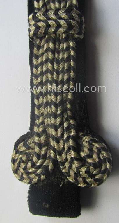 Neat - regrettably single but nevertheless scarcely found! - specific FAD (ie. 'Freiwilligen Arbeitsdienst') officers'-type shoulderboard (being of the pattern as was used in the period between 1932-36) as was intended for a: 'FAD-Oberfeldmeister...