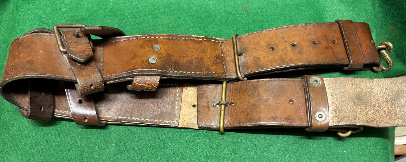 Infantry Equipment Pattern 1914 British made Waist Belt Dated 1915