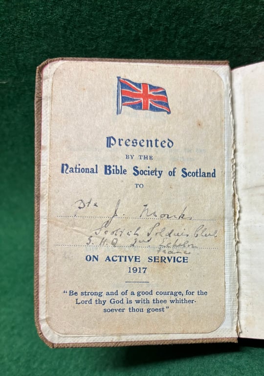 Scottish National Bible Society 1917 Testament