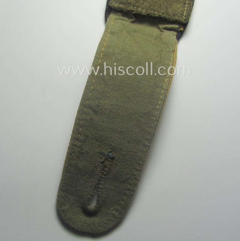 Single - but nevertheless rarely encountered! - WH (Heeres) 'tropical' (ie. truly 'DAK'-related!) EM-type shoulderstrap as was intended for a: 'Soldat der Pionier-Trpn.'