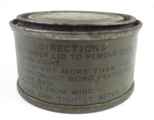 US WW2 Wood Alcohol Ration Heater