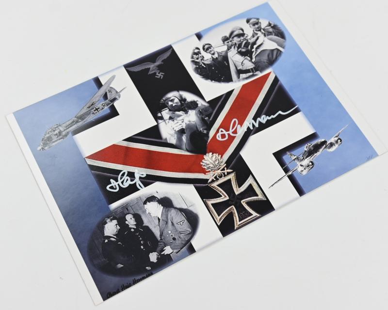 Signature of Luftwaffe KC-OLC&S Recipient 'Hajo Hermann'