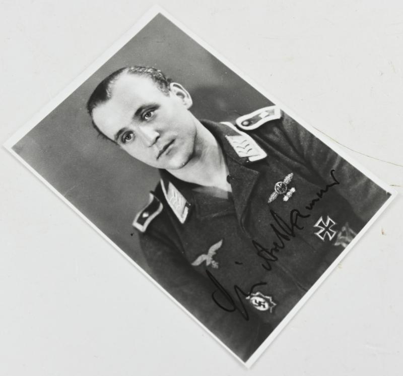 Signature of Luftwaffe KC Recipient 'Erich Axthammer'