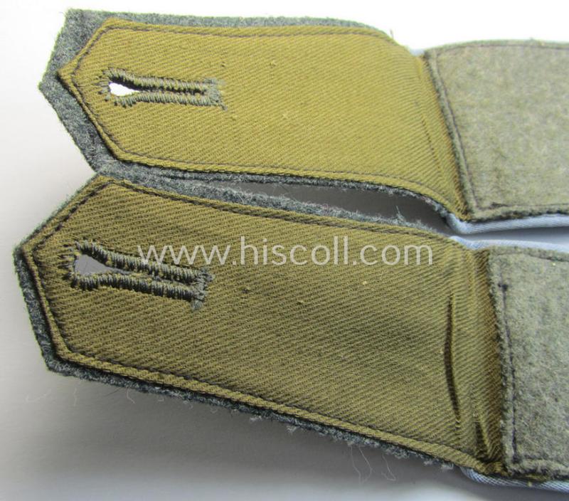 Attractive - and fully matching! - pair of Eastern-volunteer- (ie. 'Ostvölker'-) related shoulderstraps as was intended for a: 'Turkistanischer'-volunteer within the 'Deutsche Wehrmacht' (ie. within the: 'Turkistanisches Legion')