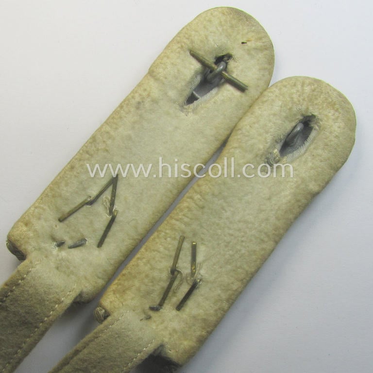 Pair of fully matching - and neatly 'cyphered'! - WH (Heeres) officers'-type shoulderboards as was intended for - and clearly worn by! - an: 'Oberleutnant des Infanterie-Rgts. 76'