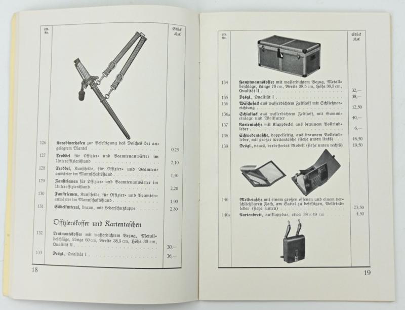 German WH Clothing Booklet 1937