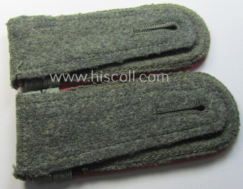 Pair of WH (Heeres) 'M41 o. M43'-pattern, NCO-type shoulderstraps 'Uffz. u. Offiz.-Anw. eines Pz-Jäg.-Abtgs.'
